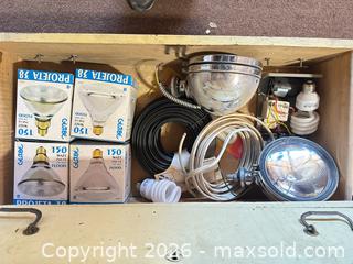 MaxSold Auction: Cream Wood 3-Drawer Dresser with Metal Drop Handles - Acme (Alberta, Canada) SELLER MANAGED Moving Online Auction - Township Road 292