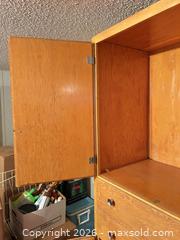 MaxSold Auction: Extra-Tall Light Oak Plywood/Veneer Storage Cabinet - Acme (Alberta, Canada) SELLER MANAGED Moving Online Auction - Township Road 292