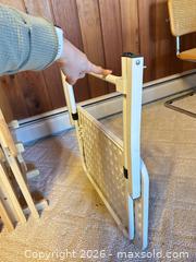 MaxSold Auction: Lot: Nightstand (12x27), 4 Folding Wooden TV Trays & Adjustable Table - Acme (Alberta, Canada) SELLER MANAGED Moving Online Auction - Township Road 292