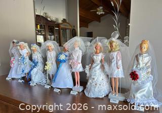 MaxSold Auction: Lot of 10 Wedding/Bridal Fashion Dolls (11–12 in) - Acme (Alberta, Canada) SELLER MANAGED Moving Online Auction - Township Road 292