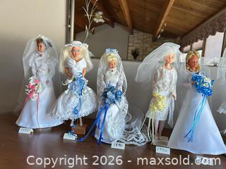 MaxSold Auction: Lot of 10 Wedding/Bridal Fashion Dolls (11–12 in) - Acme (Alberta, Canada) SELLER MANAGED Moving Online Auction - Township Road 292