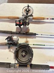 MaxSold Auction: Lot of 4 Fishing Rods and Reels, Mixed Types 6–7 ft - Acme (Alberta, Canada) SELLER MANAGED Moving Online Auction - Township Road 292