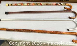 MaxSold Auction: Lot of 4 Walking Canes with Derby Handles, 34–38 in - Acme (Alberta, Canada) SELLER MANAGED Moving Online Auction - Township Road 292