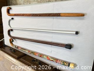 MaxSold Auction: Lot of 4 Walking Canes with Derby Handles, 34–38 in - Acme (Alberta, Canada) SELLER MANAGED Moving Online Auction - Township Road 292