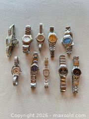 MaxSold Auction: Lot of 6-10 Unisex Wrist Watches, Mixed Movements & Materials - Acme (Alberta, Canada) SELLER MANAGED Moving Online Auction - Township Road 292