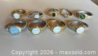 MaxSold Auction: Lot of 6-10 Unisex Wristwatches — Mixed Movements & Styles - Acme (Alberta, Canada) SELLER MANAGED Moving Online Auction - Township Road 292