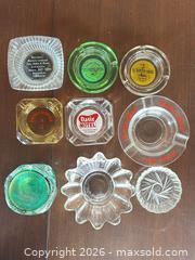 MaxSold Auction: Lot of 6–10 Crystal Ashtrays Clear, Green & Amber - Acme (Alberta, Canada) SELLER MANAGED Moving Online Auction - Township Road 292