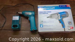 MaxSold Auction: Mastercraft Cordless Drill, Impact Wrench, Batteries & Charger - Acme (Alberta, Canada) SELLER MANAGED Moving Online Auction - Township Road 292