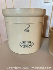 MaxSold Auction: Medalta Stoneware Crocks, Glass Milk Bottle & Enamelware Plates - Acme (Alberta, Canada) SELLER MANAGED Moving Online Auction - Township Road 292