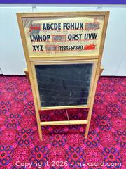 MaxSold Auction: Mid-Century Solid Wood Children's Chairs (Set of 3) & Easel Chalkboard - Acme (Alberta, Canada) SELLER MANAGED Moving Online Auction - Township Road 292