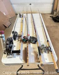 MaxSold Auction: Mixed Fishing Rods & Reels Assortment (4–6 Pieces) - Acme (Alberta, Canada) SELLER MANAGED Moving Online Auction - Township Road 292