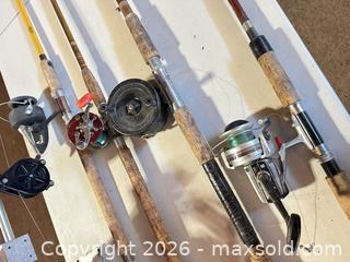 MaxSold Auction: Mixed Fishing Rods & Reels Assortment (4–6 Pieces) - Acme (Alberta, Canada) SELLER MANAGED Moving Online Auction - Township Road 292