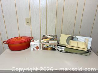 MaxSold Auction: Mixed Kitchen Cookware & Appliances: Dutch Oven, Pasta Maker, Slicer - Acme (Alberta, Canada) SELLER MANAGED Moving Online Auction - Township Road 292