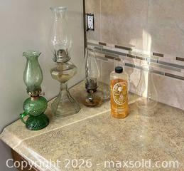 MaxSold Auction: Mixed Vintage Oil & Hurricane Lamps with Chimneys, Burners, Oil - Acme (Alberta, Canada) SELLER MANAGED Moving Online Auction - Township Road 292