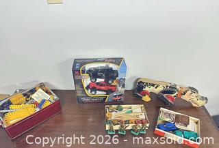 MaxSold Auction: Mixed vintage toys lot with boxed RC trucks & Erector parts - Acme (Alberta, Canada) SELLER MANAGED Moving Online Auction - Township Road 292