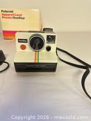 MaxSold Auction: Polaroid OneStep & Kodak Brownie Target Six-20 with Nissin Flash - Acme (Alberta, Canada) SELLER MANAGED Moving Online Auction - Township Road 292