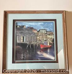 MaxSold Auction: Seascape/Harbor Framed Print in Wood Frame - Acme (Alberta, Canada) SELLER MANAGED Moving Online Auction - Township Road 292