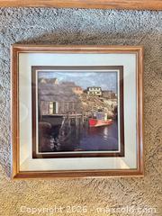 MaxSold Auction: Seascape/Harbor Framed Print in Wood Frame - Acme (Alberta, Canada) SELLER MANAGED Moving Online Auction - Township Road 292