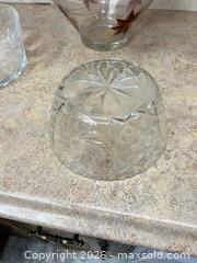 MaxSold Auction: Set of 5 Decorative Glass & Crystal Bowls with Metal Stand - Acme (Alberta, Canada) SELLER MANAGED Moving Online Auction - Township Road 292