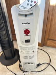 MaxSold Auction: Seville Classics Tower Fan & NOMA Oil-Filled Radiator Heater - Acme (Alberta, Canada) SELLER MANAGED Moving Online Auction - Township Road 292