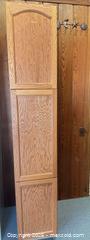 MaxSold Auction: Tall Oak-Veneer Pantry Cabinet, Light Oak Finish - Acme (Alberta, Canada) SELLER MANAGED Moving Online Auction - Township Road 292