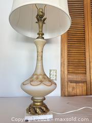 MaxSold Auction: Vintage Mid-Century Extra Large Marble-Base Table Lamp - Acme (Alberta, Canada) SELLER MANAGED Moving Online Auction - Township Road 292