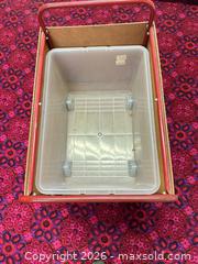 MaxSold Auction: Vintage Multi-Color Toy Storage Cart with Casters - Acme (Alberta, Canada) SELLER MANAGED Moving Online Auction - Township Road 292