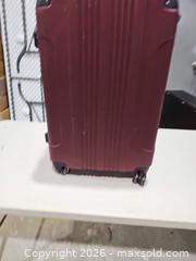 MaxSold Auction: Bellini Large Burgundy Hard-Shell Suitcase with 4 Spinner Wheels - Toronto (Ontario, Canada) PARTNER MANAGED Reseller Online Auction - Coldwater Road