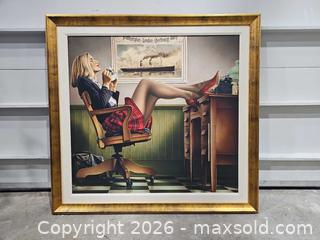 MaxSold Auction: Framed Limited Edition Kelley Figurative Pin-Up Print - Toronto (Ontario, Canada) PARTNER MANAGED Reseller Online Auction - Coldwater Road