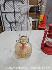 MaxSold Auction: Glass Hurricane Oil Lamp and Red Globe Kerosene/Railroad Lantern - Toronto (Ontario, Canada) PARTNER MANAGED Reseller Online Auction - Coldwater Road