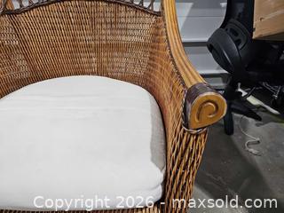 MaxSold Auction: Pier 1 Imports Wicker Armchair - Toronto (Ontario, Canada) PARTNER MANAGED Reseller Online Auction - Coldwater Road