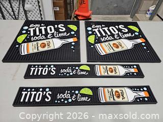 MaxSold Auction: Set of 4 Tito's Rubber Bar Mats - Toronto (Ontario, Canada) PARTNER MANAGED Reseller Online Auction - Coldwater Road