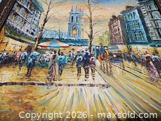 MaxSold Auction: Signed Framed Oil on Canvas City Street Painting, Large - Toronto (Ontario, Canada) PARTNER MANAGED Reseller Online Auction - Coldwater Road