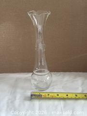 MaxSold Auction: Beautiful Etched Glass Ruffled Bud Vase - Ottawa (Kanata) (Ontario, Canada) SELLER MANAGED Estate Sale Online Auction - Country Lane West