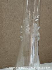 MaxSold Auction: Beautiful Etched Glass Ruffled Bud Vase - Ottawa (Kanata) (Ontario, Canada) SELLER MANAGED Estate Sale Online Auction - Country Lane West