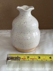 MaxSold Auction: Beautiful Two Tone Speckled Signed Artisanal Pottery Vase - Ottawa (Kanata) (Ontario, Canada) SELLER MANAGED Estate Sale Online Auction - Country Lane West