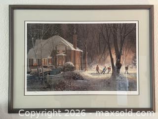 MaxSold Auction: Framed and Hand Signed Limited Edition “ Game’s On” Hockey Print - Ottawa (Kanata) (Ontario, Canada) SELLER MANAGED Estate Sale Online Auction - Country Lane West