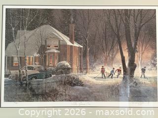 MaxSold Auction: Framed and Hand Signed Limited Edition “ Game’s On” Hockey Print - Ottawa (Kanata) (Ontario, Canada) SELLER MANAGED Estate Sale Online Auction - Country Lane West