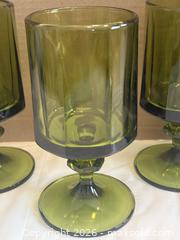 MaxSold Auction: Retro Cool Coloured Octagonal Footed Drinking Glasses Set of 4 - Ottawa (Kanata) (Ontario, Canada) SELLER MANAGED Estate Sale Online Auction - Country Lane West