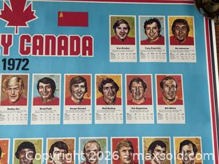 MaxSold Auction: Vintage 1972 Team Canada Summit Series Poster - Ottawa (Kanata) (Ontario, Canada) SELLER MANAGED Estate Sale Online Auction - Country Lane West