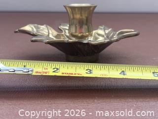 MaxSold Auction: Vintage Brass Oak Leaf Finger Slip Candle Holder - Ottawa (Kanata) (Ontario, Canada) SELLER MANAGED Estate Sale Online Auction - Country Lane West