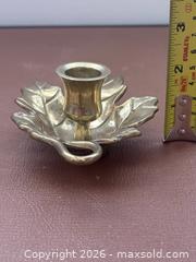 MaxSold Auction: Vintage Brass Oak Leaf Finger Slip Candle Holder - Ottawa (Kanata) (Ontario, Canada) SELLER MANAGED Estate Sale Online Auction - Country Lane West
