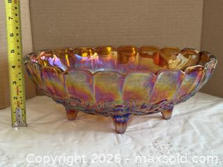 MaxSold Auction: Vintage Carnival Glass Grape and Leaf Pattern Center Piece Bowl - Ottawa (Kanata) (Ontario, Canada) SELLER MANAGED Estate Sale Online Auction - Country Lane West