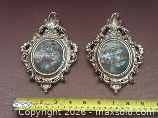 MaxSold Auction: Vintage Italian Gilded Frame Hand Painted Floral Decor Pair - Ottawa (Kanata) (Ontario, Canada) SELLER MANAGED Estate Sale Online Auction - Country Lane West