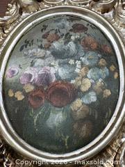 MaxSold Auction: Vintage Italian Gilded Frame Hand Painted Floral Decor Pair - Ottawa (Kanata) (Ontario, Canada) SELLER MANAGED Estate Sale Online Auction - Country Lane West