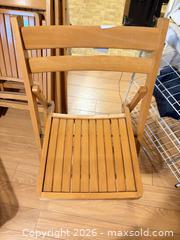 MaxSold Auction: 6 wooden foldable chairs  - Toronto (Ontario, Canada) PARTNER MANAGED Estate Sale Online Auction - Glencairn Avenue