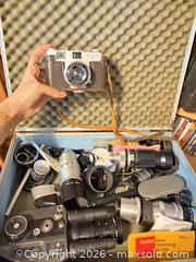 MaxSold Auction: Camera, camera lenses and case  - Toronto (Ontario, Canada) PARTNER MANAGED Estate Sale Online Auction - Glencairn Avenue