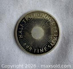 MaxSold Auction: HALF TROY OUNCE SHINING MINTING .999 FINE SILVER  - Warwick Township (Pennsylvania, USA) SELLER MANAGED Estate Sale Online Auction -  Crocker Lane