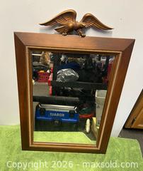MaxSold Auction: American Eagle Square Mirror  - Wheatland (New York, USA) SELLER MANAGED Downsizing Online Auction -  Briarwood Lane