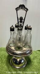 MaxSold Auction: antique silver-plated condiment cruet set - Wheatland (New York, USA) SELLER MANAGED Downsizing Online Auction -  Briarwood Lane